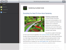 Tablet Screenshot of gardeningaustraliaguide.com.au